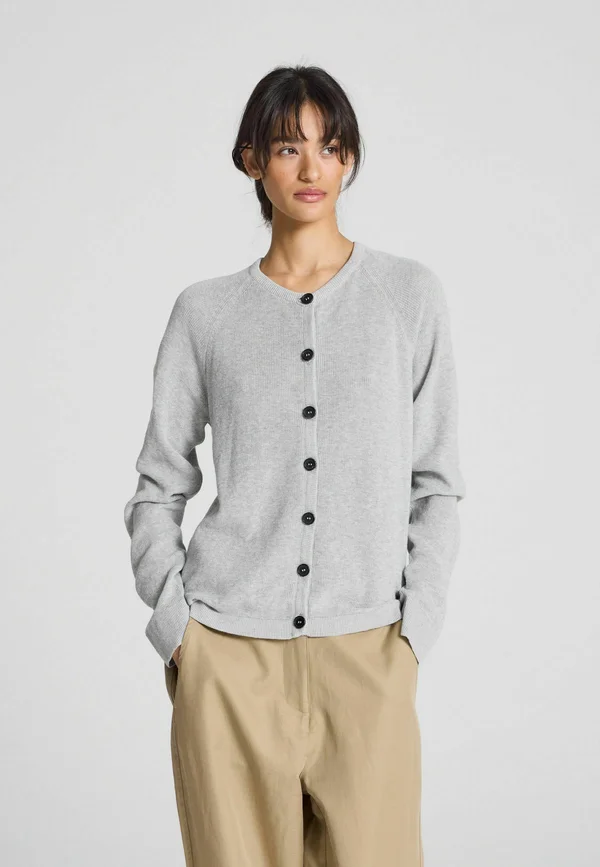 Ella - Strickjacke - light grey melange