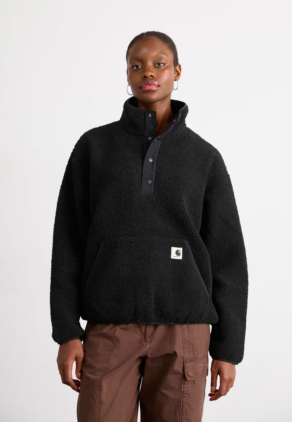 ELLIOT HIGH NECK LINER - Fleecepullover - black