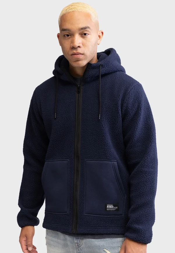 ELMER REGULAR FIT - Fleecejacke - navy