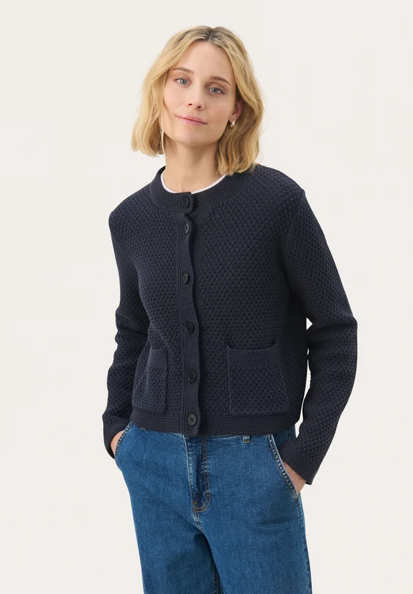 ELMIEPW - Strickjacke - dark navy