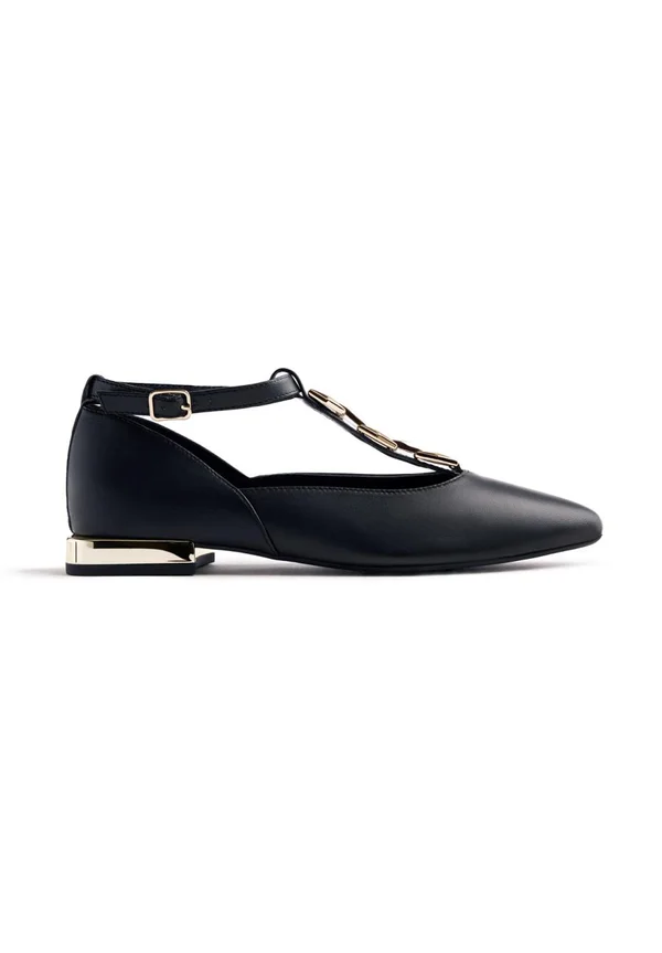 ELSIE - Riemchenballerina - black