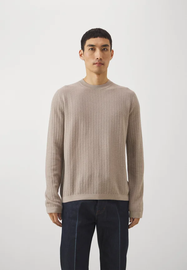 ELSSLER - Strickpullover - medium putty