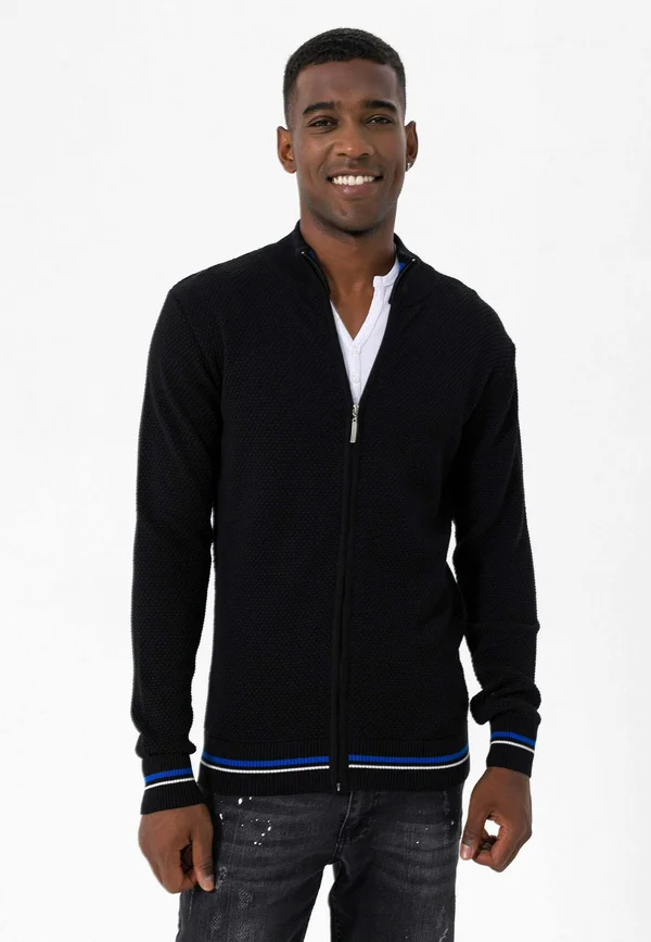ELVIN - Strickjacke - black