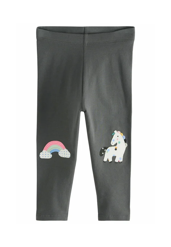 EMBELLISHED - Leggings - Hosen - charcoal grey unicorn