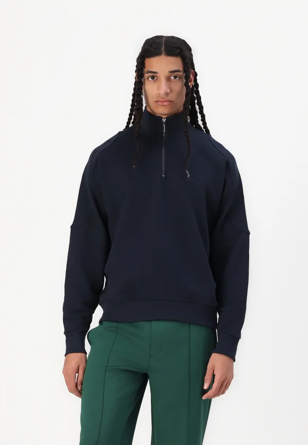 EMBLEM HALF-ZIP - Sweatshirt - navy