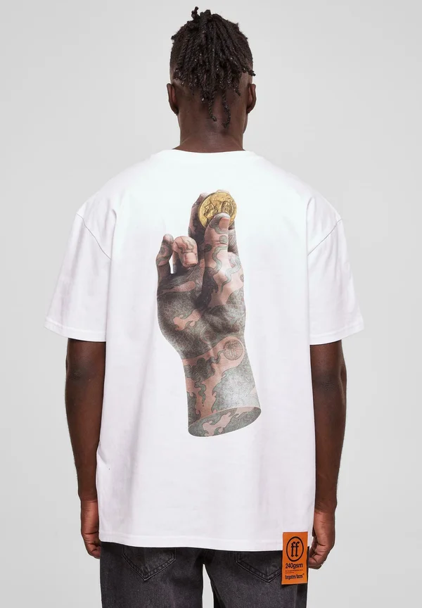 EMBLEM HEAVY - T-Shirt print - white