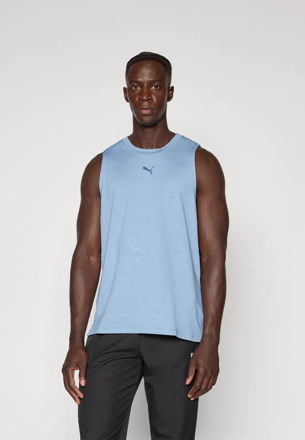 EMBOSS TANK - Top - cool blue