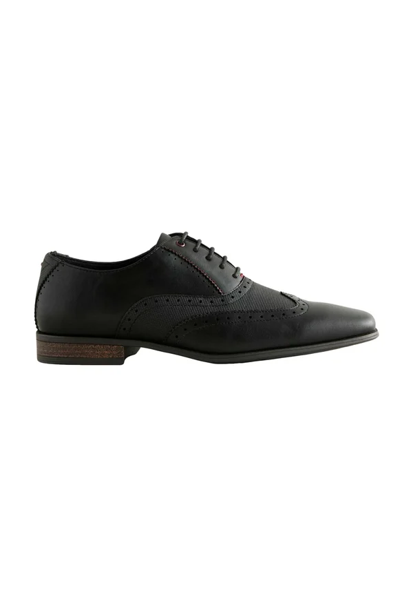 EMBOSSED OXFORD WINGCAP BROGUE - REGULAR FIT - Business-Schnürer - black