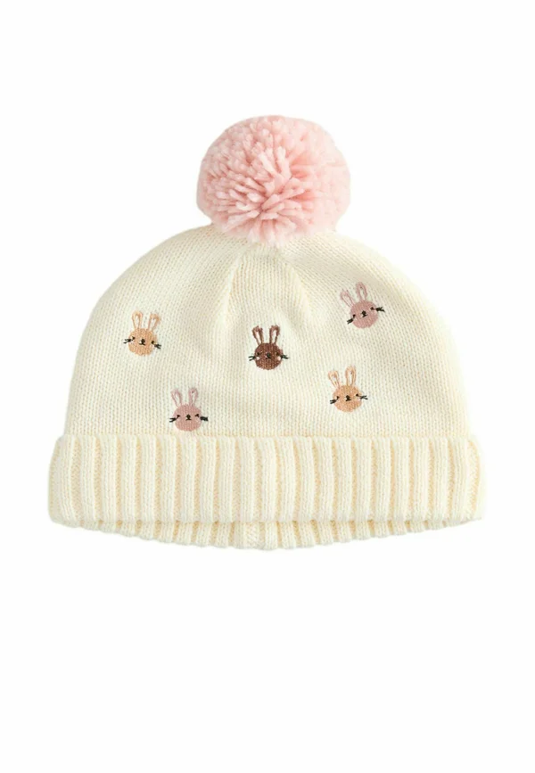 EMBROIDERED BUNNY CHARACTER - Mütze - pink cream