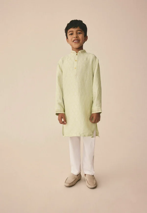 EMBROIDERED - REGULAR FIT - Hemd - light green emb