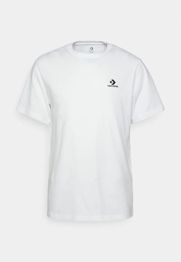 EMBROIDERED STAR CHEVRON TEE UNISEX - T-Shirt basic - white