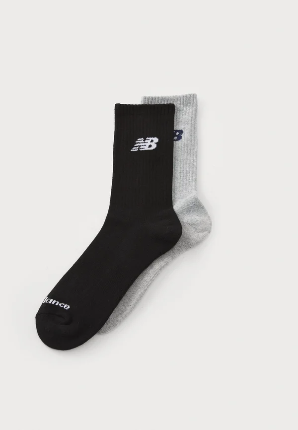 EMBROIDERY GRAPHIC MIDCALF UNISEX 2 PACK - Socken - black/white