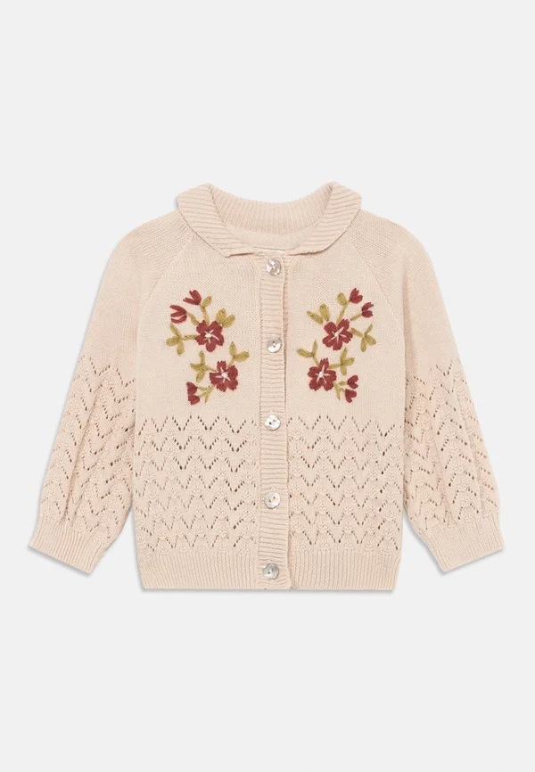 EMBROIDERY - Strickjacke - french oak