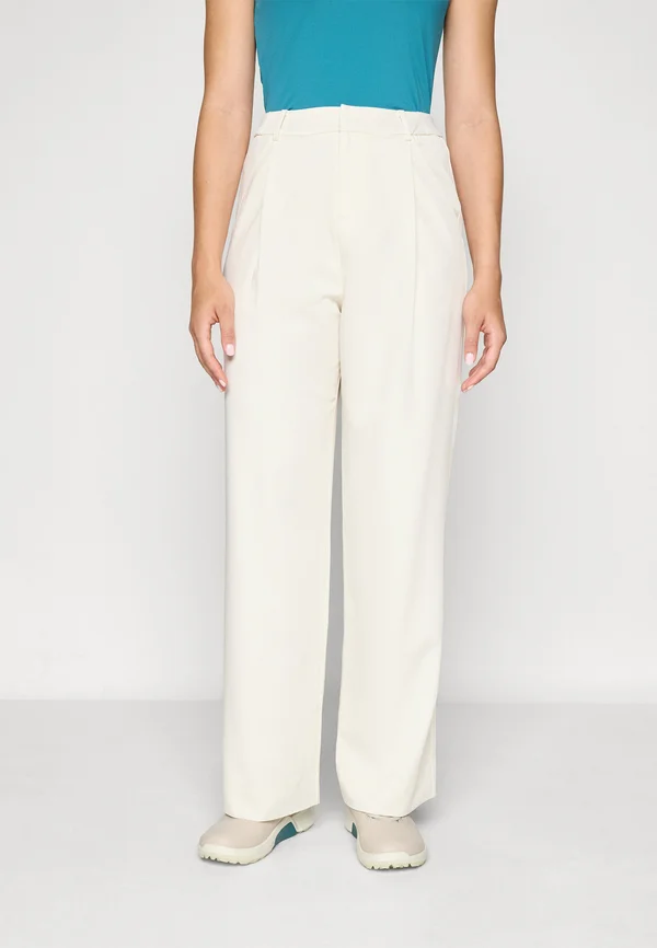 EMELIA PLEATED TROUSERS - Stoffhose - ivory