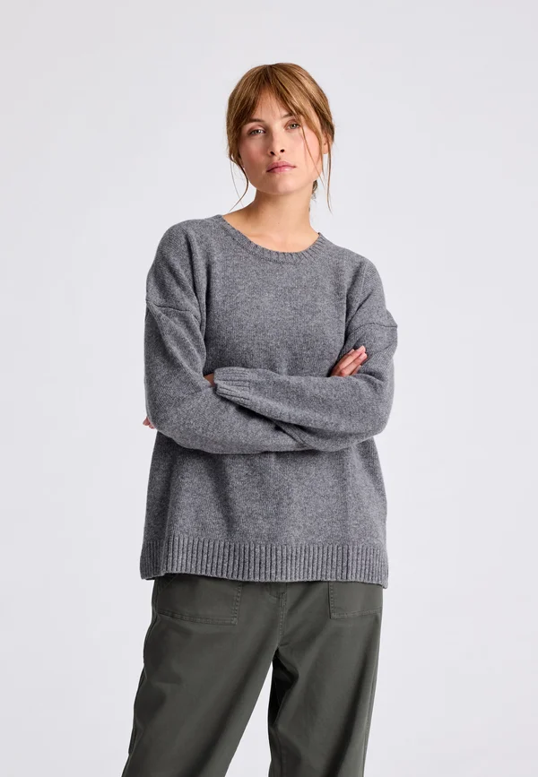 EMELY - Strickpullover - grafitti grey melangé
