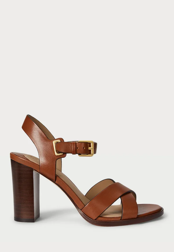 EMERYN LEATHER SANDAL - Riemensandalette - lauren tan
