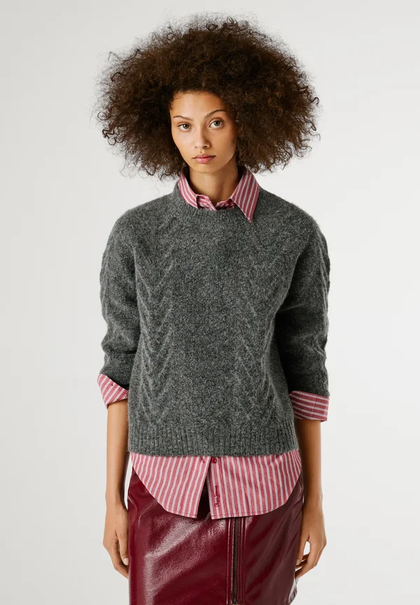 EMILY - Strickpullover - dark grey marl