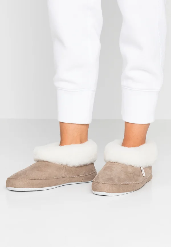 EMMY - Hausschuh - stone/white