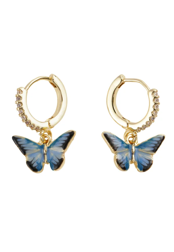 ENAMEL HUGGIE - Ohrringe - blue