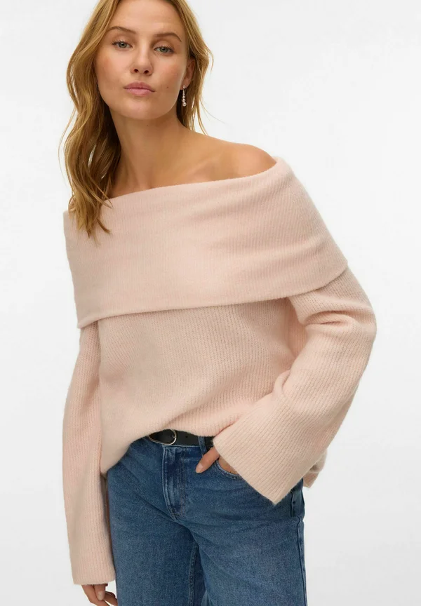 ERA LS OFF SHOULDER GA NOOS - Strickpullover - ballet slipper