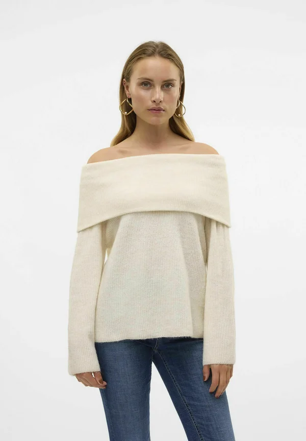 ERA LS OFF SHOULDER GA NOOS - Strickpullover - birch