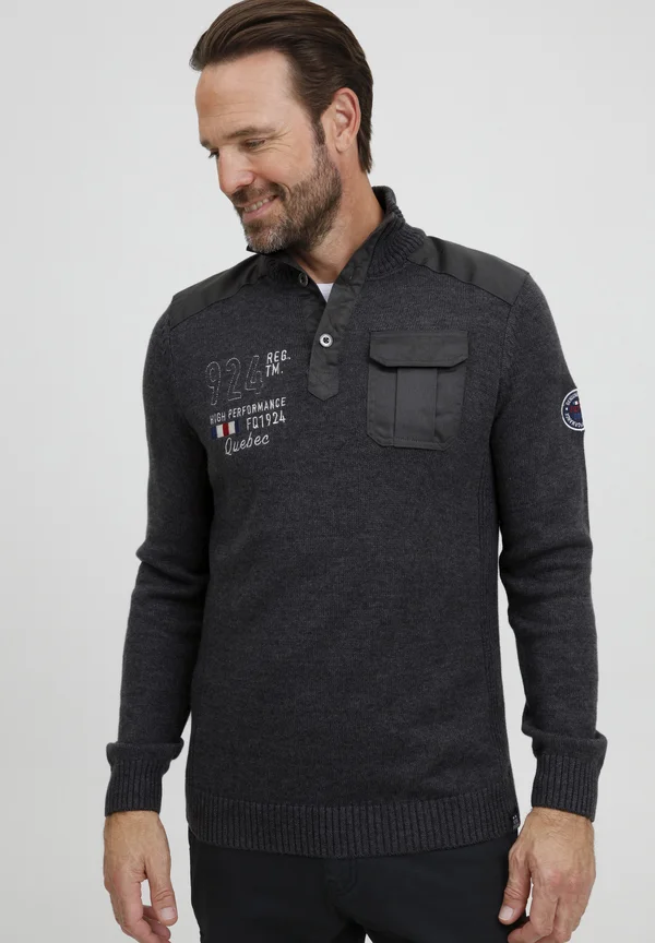 ERLONG - Strickpullover - charcoal mix