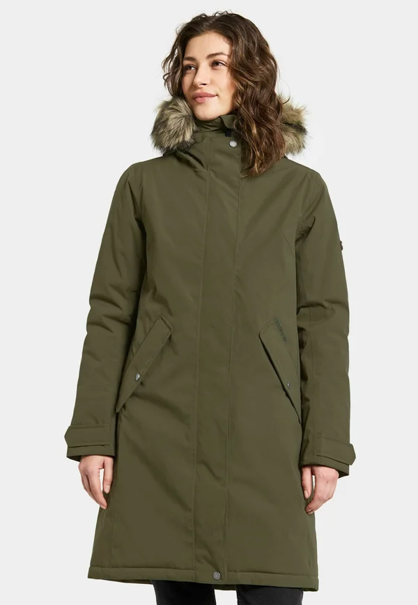 ERNA - Wintermantel - deep green