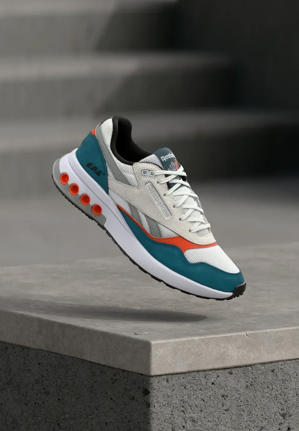 ERS WORLD UNISEX - Sneaker low - retro teal/white/pump orange