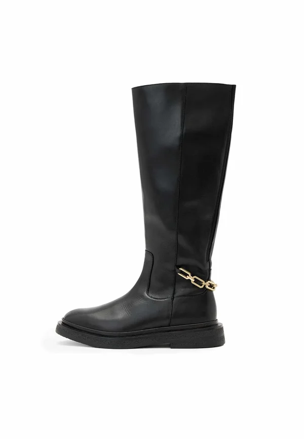 ESCHER CHAIN RIDER - Plateaustiefel - black