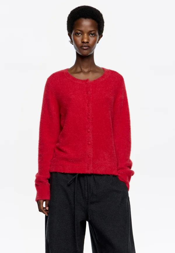 ESCOTE CAJA - Strickjacke - rojo