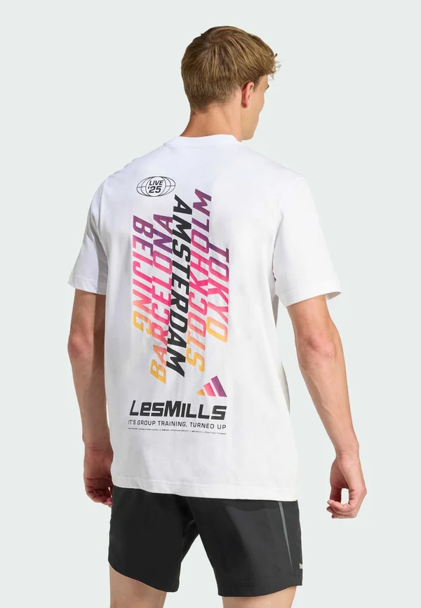 ESMILLS TOUR GRAPHIC - T-Shirt print - white