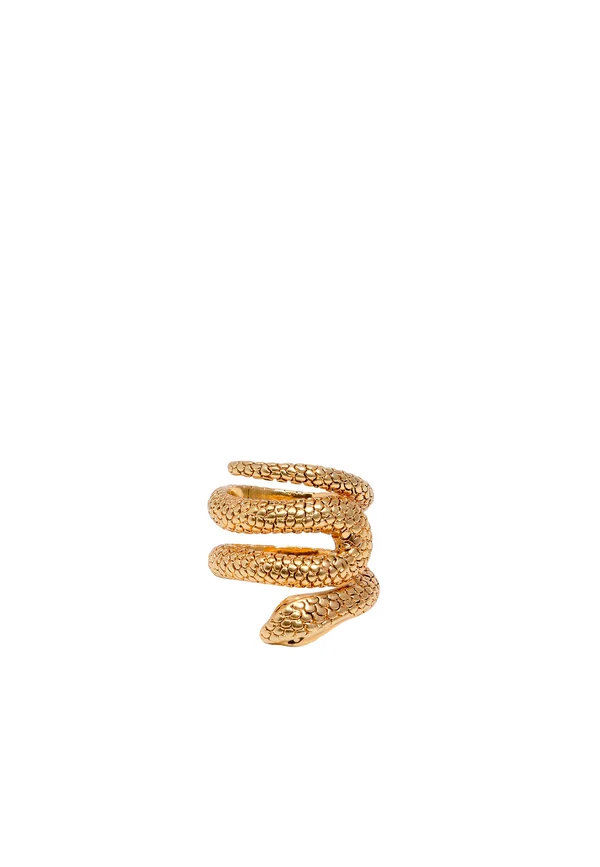 ESPIRAL SERPIENTE TEXTURA - Ring - oro