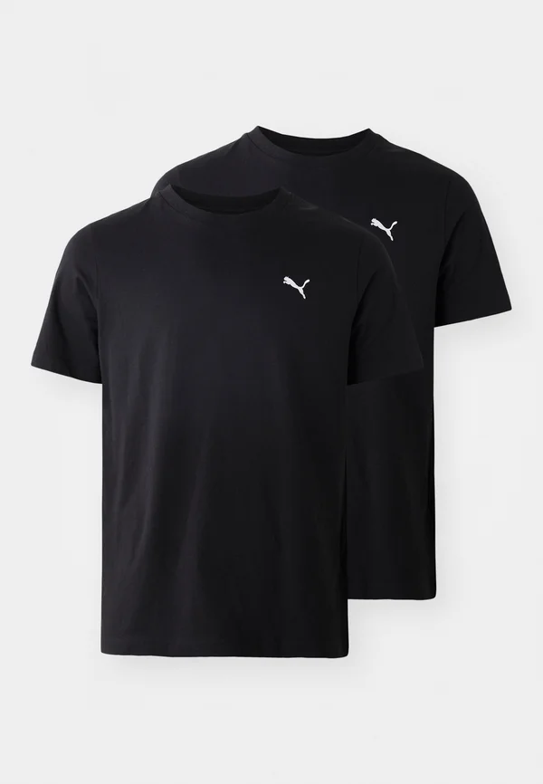 ESS LOGO TEE 2 PACK - T-Shirt basic - black