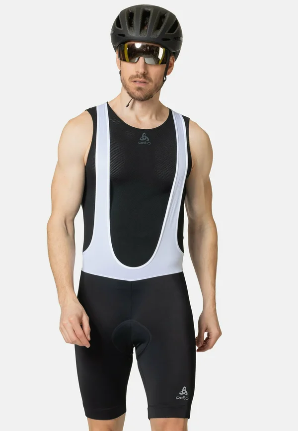 ESSENTIAL - Bib-Shorts - white black