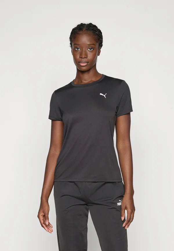 ESSENTIAL CREW TEE - Sport T-Shirt - black