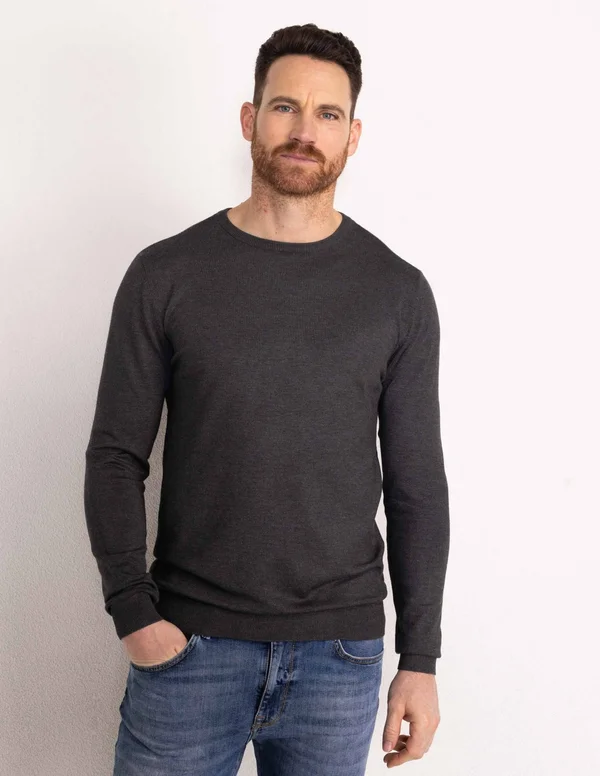 ESSENTIAL CREWNECK  - Strickpullover - steal melee