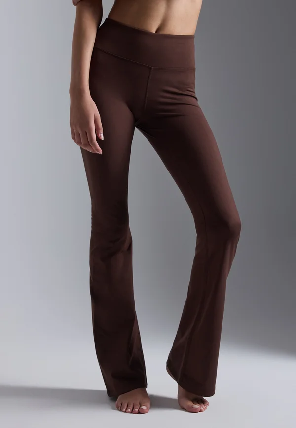 ESSENTIAL HIGH RISE FULL LENGTH LEGGINGS - Tights - dark brown