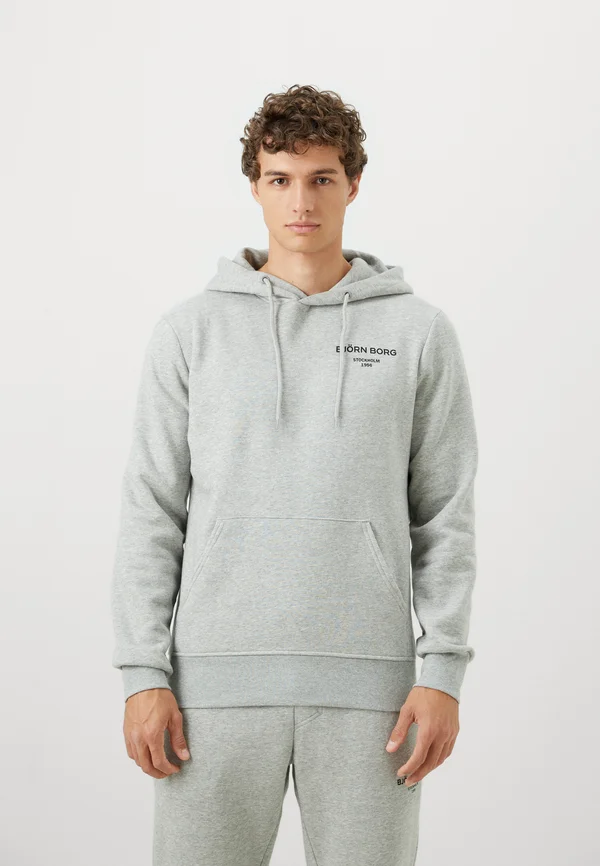 ESSENTIAL HOODIE - Kapuzenpullover - light grey melange