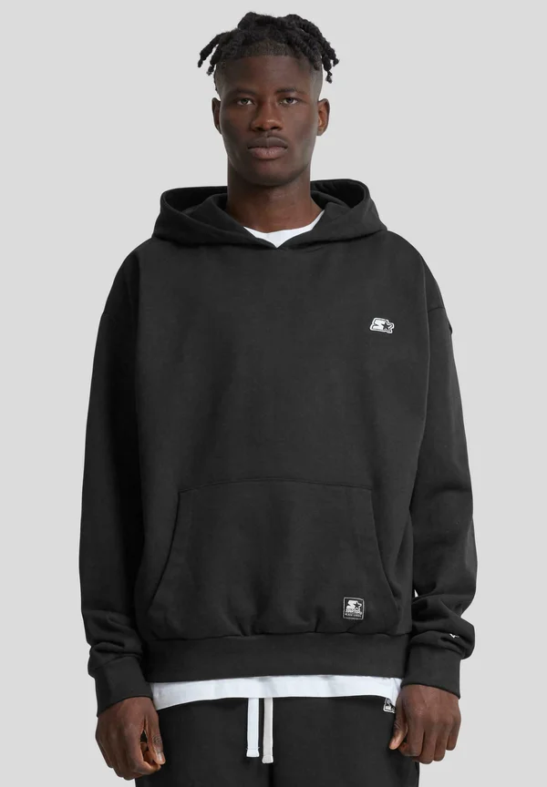 ESSENTIAL - Kapuzenpullover - black