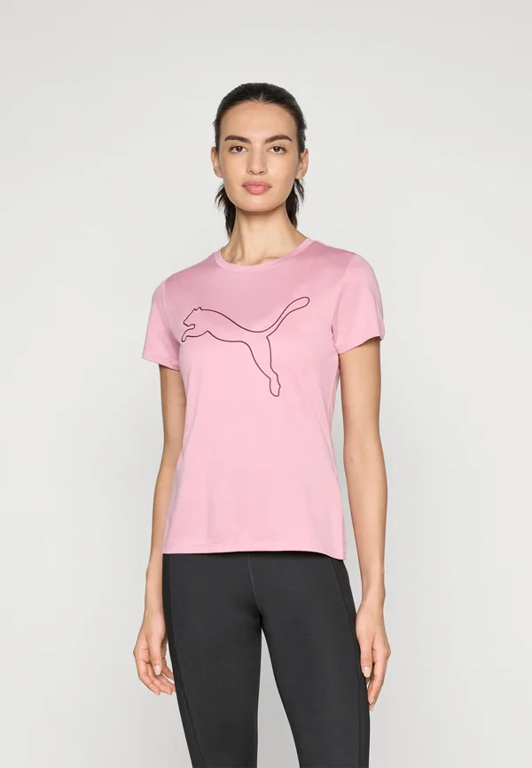 ESSENTIAL LOGO TEE - Sport T-Shirt - poised pink heather
