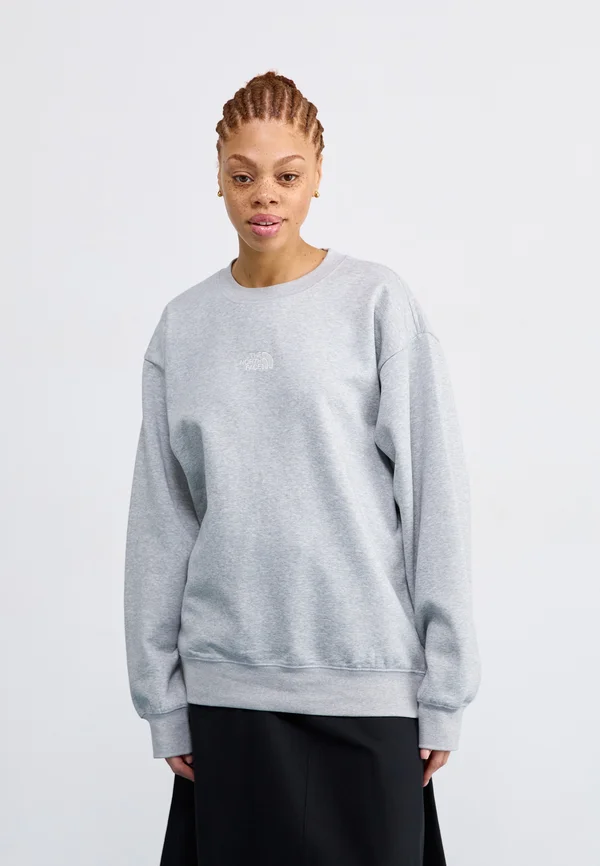 ESSENTIAL OVERSIZE CREW - Sweatshirt - light grey heather