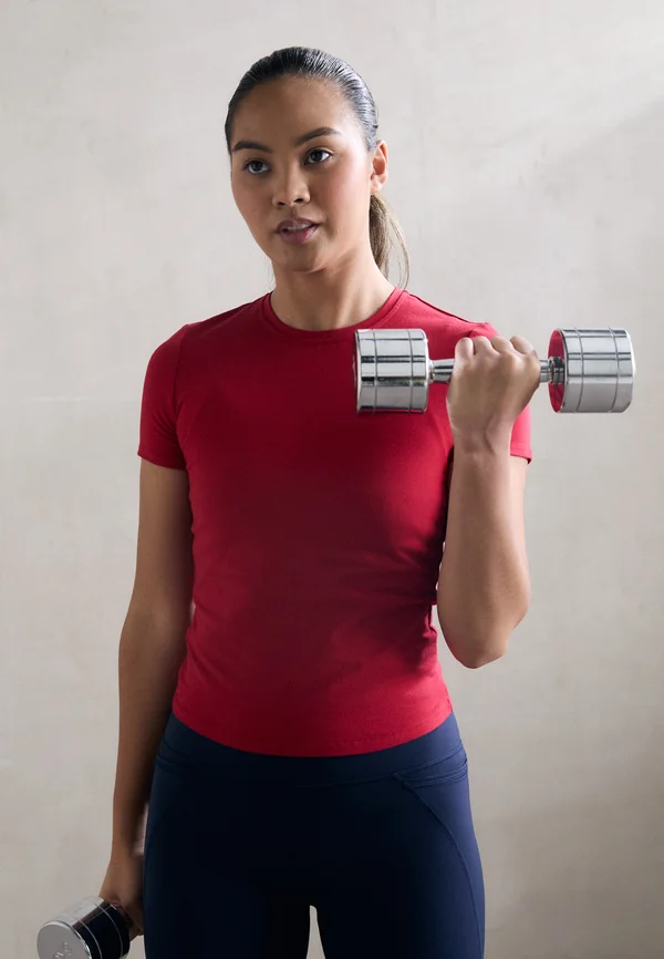 ESSENTIAL SCULPT SHORT SLEEVE  - T-Shirt basic - pepper red