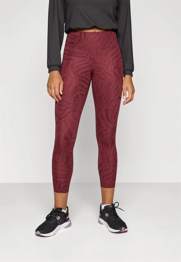 ESSENTIAL STRIPE - Tights - ruby shimmer