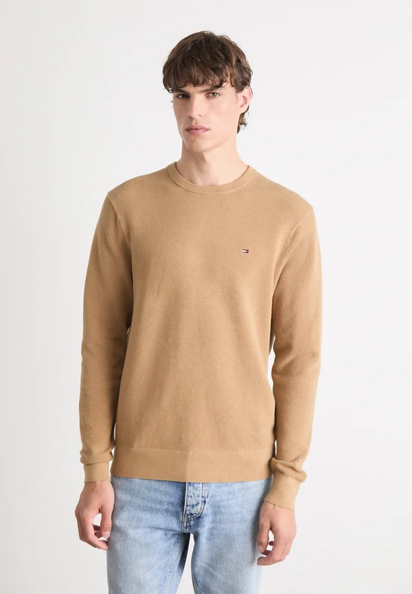 ESSENTIAL STRUCTURE CREW NECK - Strickpullover - safari