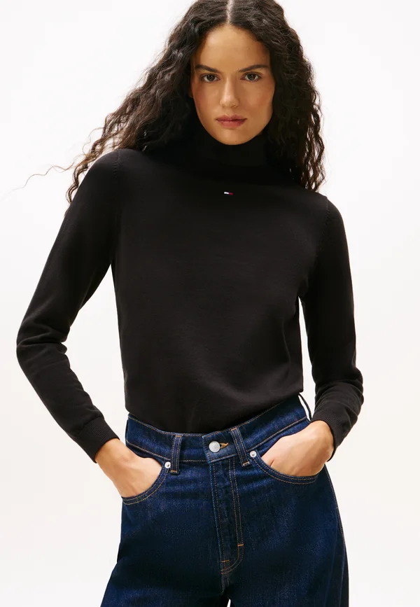 ESSENTIAL SWEATER - Strickpullover - black