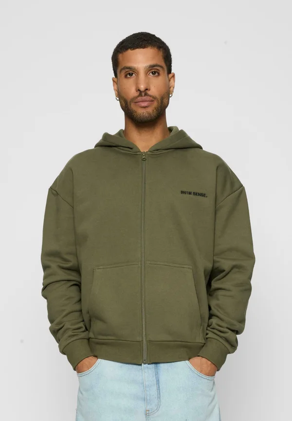ESSENTIAL - Sweatjacke - olive