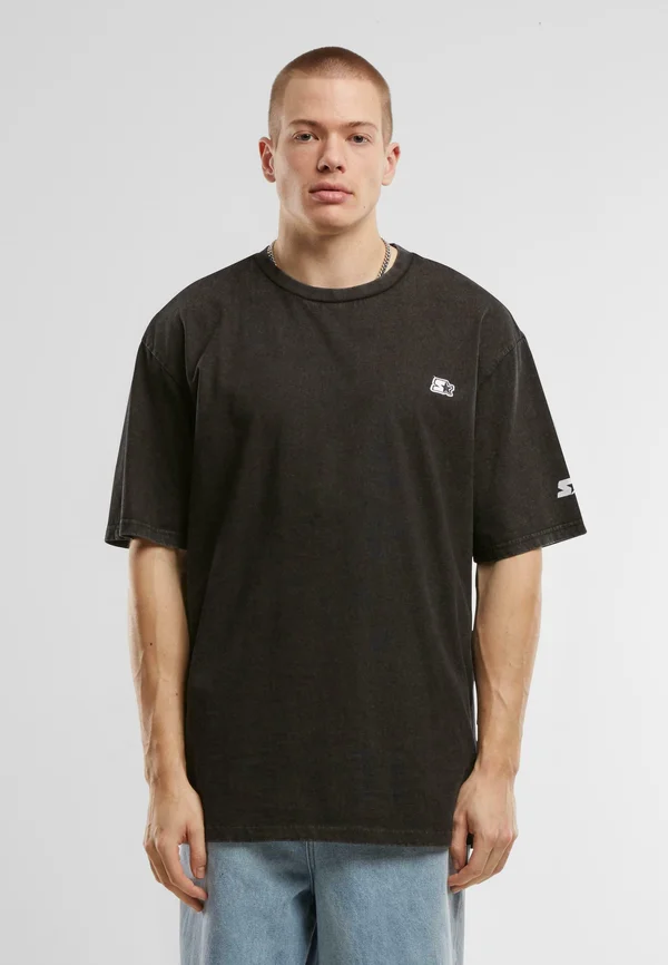 ESSENTIAL - T-Shirt basic - black acid washed