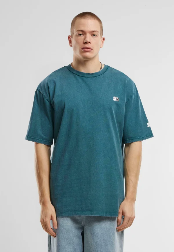 ESSENTIAL - T-Shirt basic - teal acid washed