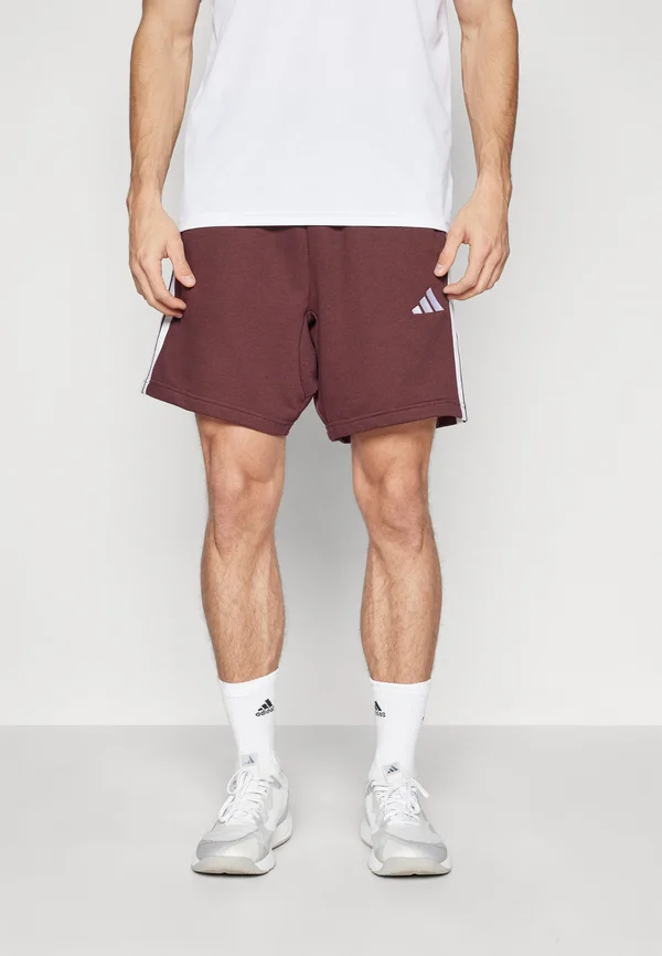 ESSENTIAL THREE STRIPES SHORT - Kurze Sporthose - aurora ruby/white