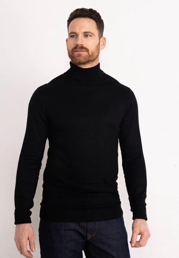 ESSENTIAL TURTLENECK - Strickpullover - black